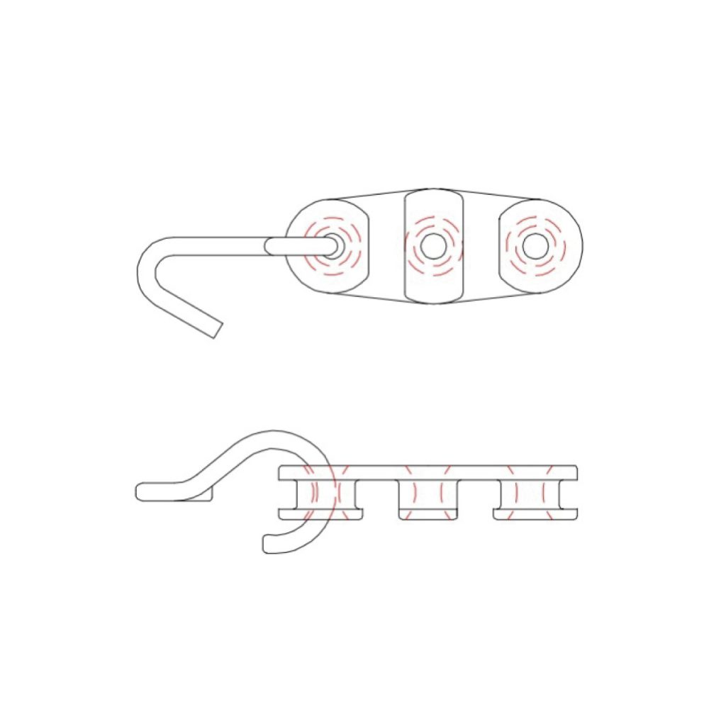 Mordazas de retención plásticos para cables de acometida – Gretel